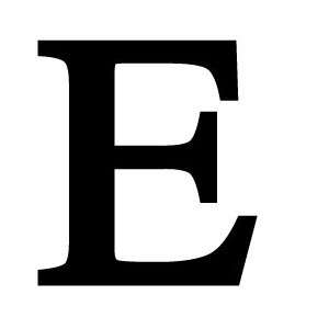  New   Letter E by Village Wrought Iron Inc