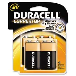  Duracell MN16RT4Z   Coppertop Alkaline Batteries, 9V, 4 