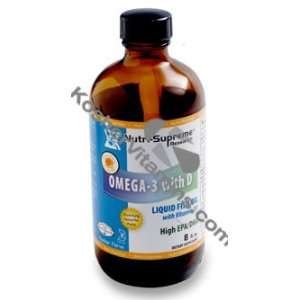 Nutri Supreme Research Omega 3 With Vitamin D3 EPA/DHA Fish Oil Liquid 