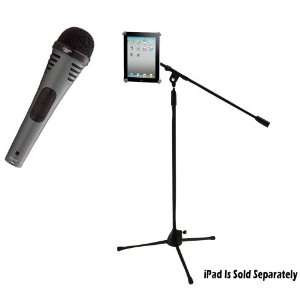   Microphone Stand With Adapter for iPad 2 (Adjustable for Compatibility