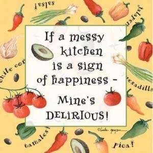 If A Messy Kitchen Poster Print 
