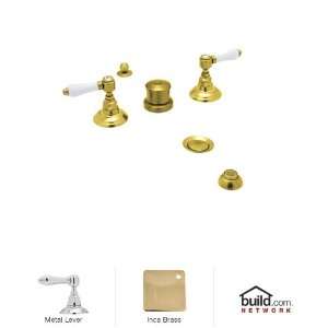  FIVE HOLE BIDET IN INCA BRASS WITH