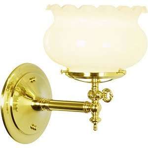  Antique Wall Light. Albany Single Gas Sconce With 4 