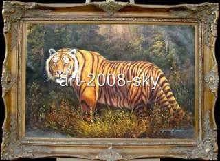 Original Animal wild Oil paintingtiger Portrait  
