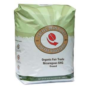 Coffee Bean Direct Nicaraguan, Shade Grown Organic Fair Trade Ground 