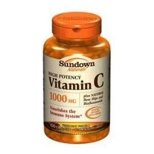 Sundown Vitamin C 1000mg Caplets Plus Rose Hips & Bioflavonoids 100
