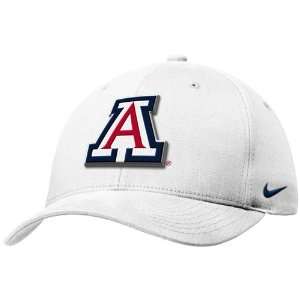  Nike Arizona Wildcats White Swoosh Flex Fit Hat Sports 