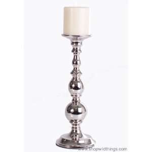   Candle Stick for Pillar Candles   Reflection, Large   14.75 Tall