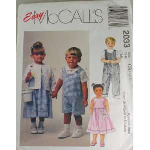  McCalls Easy Pattern Child 1 3 Arts, Crafts & Sewing