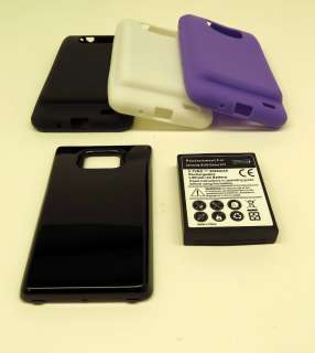   Galaxy S 2 i9100  i777 3500mAh Extended Battery with Cover + TPU Case