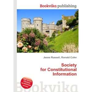   for Constitutional Information Ronald Cohn Jesse Russell Books