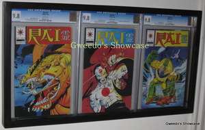 Triple CGC Graded Comic Frame Display. Holds 3 books. Lots of colors 