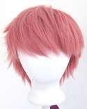 11 Short Messy Spiky Orange Synthetic Cosplay Wig NEW  