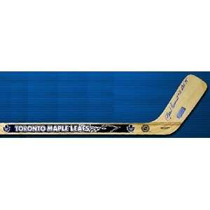   Signed Maple Leafs Mini Hockey Stick   HOF Sports Collectibles