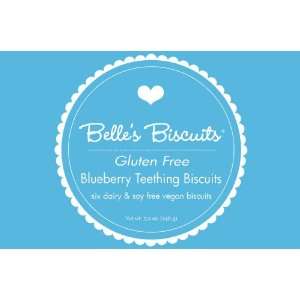 Belles Biscuits Gluten Free Blueberry Teething Biscuits (pack of 6 