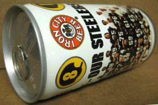 IRON CITY BEER Can 1981 PITTSBURGH STEELERS Football **  