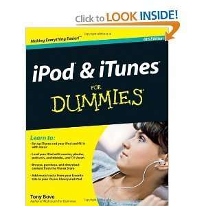  iPod & iTunes ForDummies 8th (Eighth) Edition byBove Bove 