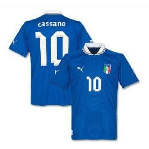com New Soccer Jersey Euro 2012 Cassano # 10 Italy Home Soccer Jersey 