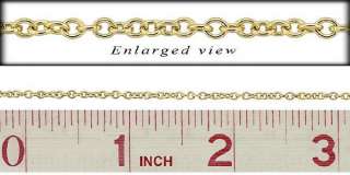 S 14K GOLD FILLED 2.1MM ROUND CABLE CHAIN 208.47 