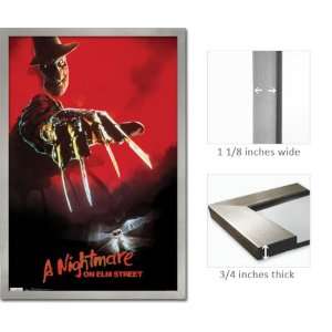  Silver Framed Nightmare On Elm Street Movie Cover Poster 