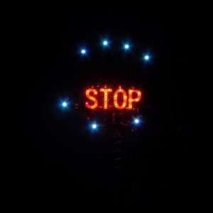 Car Warning Stop Sign with Multicolor LED Flash Light 