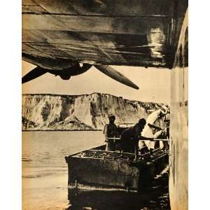  1944 Print Jiwani Arabian Sea Flying Boat British Overseas 