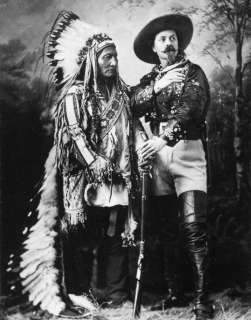 Buffalo Bill Cody and Famous Indian Sitting Bull Rare  