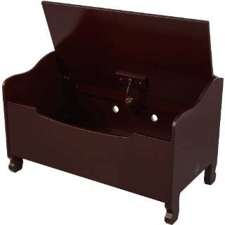  Childs Wooden Toy Box Chest   Pecan Finish