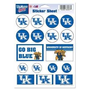  University Of Kentucky Sticker Sheet 5x7 