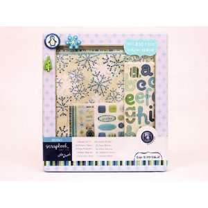  Winter Scrapbook Tin Kit (KI Memories) Arts, Crafts 