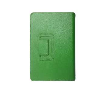   Leather Pouch Case Cover Jacket for  Kindle Fire Tablet Green 06