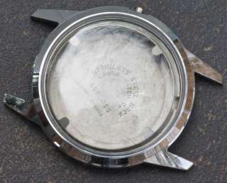 Gruen watch 552rss case crystal & ring Gruen NOS parts  