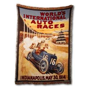  Indianapolis May 30, 1914 Vintage Car Racing Art Cotton 