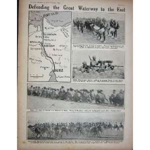   1915 WW1 French Soldiers Meuse Map Suez Egyptian Camel