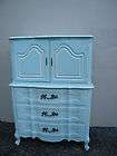 FRENCH PAINTED SERPENTINE CHEST OF DRAWERS BY WHITE #2019
