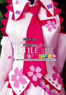 VOCALOID Spring Sakura Miku Hatsune COSPLAY COSTUME  