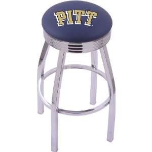  University of Pittsburgh Steel Stool with 2.5 Ribbed 