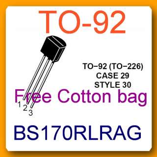 10 X BS170 RLRAG Pb Free RoHS MOSFET N Ch 60V 50mA 5Ω O  