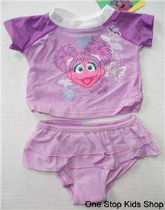 ABBY CADABBY Baby 0 3 6 9 12 18 24 Months SWIMSUIT Bathing Suit SESAME 