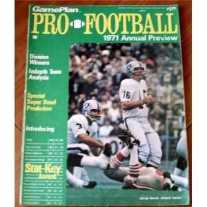  Game Plan Pro Football 1971 Annual Preview Division Winners 