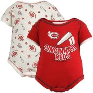  Cincinnati Reds Infant Home Run 2 Pack Creeper Set Sports 