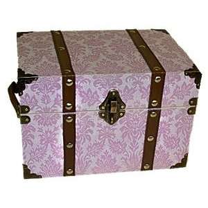  Pretty In Pink Doll Steamer Trunk for 18 Inch Dolls Toys 