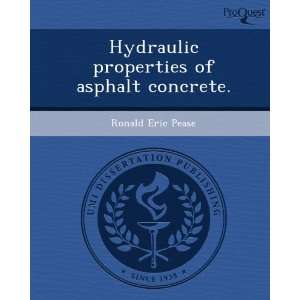 Hydraulic properties of asphalt concrete. (9781244593138 