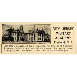  1905 Ad New Jersey Military Academy Freehold College 