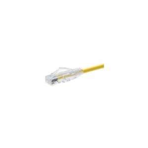 Oncore Clearfit CAT6 Patch Cable, Yellow, Snagless, 6INCH 