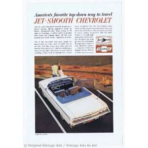  1962 Chevrolet Impala Convertible White Vintage Ad 
