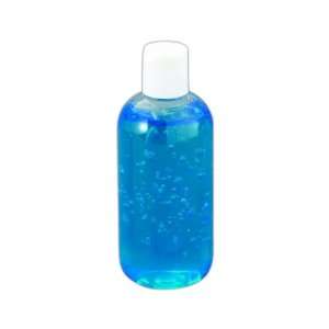   hand sanitizer 8 oz. bottle with blue tint.
