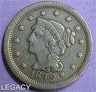 1849 CORONET HEAD LARGE CENT EARLY DATE NICE COIN (ES