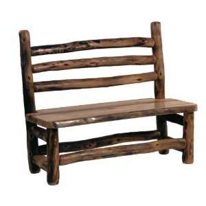  Aspen Mountain Log Bench Chair