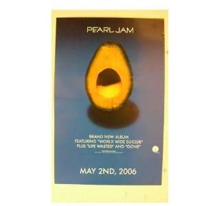 Pearl Jam Poster New Album Avacado